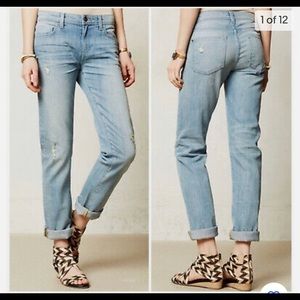 PETITE Anthropologie Pilcro & The Letterpress Relaxed Straight Jeans